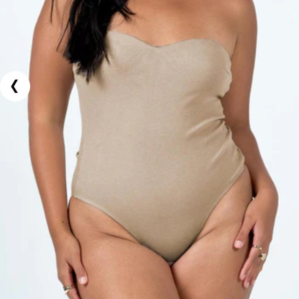 Princess Polly ashton beige bodysuit size 0